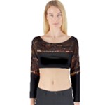 San Fransisco Usa California Water Long Sleeve Crop Top