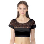 San Fransisco Usa California Water Short Sleeve Crop Top