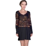 San Fransisco Usa California Water Long Sleeve Nightdress