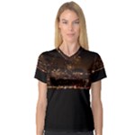 San Fransisco Usa California Water V-Neck Sport Mesh T-Shirt