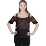 San Fransisco Usa California Water Cutout Shoulder T-Shirt