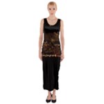 San Fransisco Usa California Water Fitted Maxi Dress
