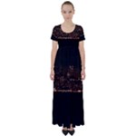 San Fransisco Usa California Water High Waist Short Sleeve Maxi Dress