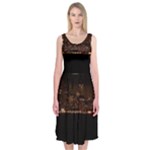 San Fransisco Usa California Water Midi Sleeveless Dress