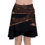 San Fransisco Usa California Water Chiffon Wrap Front Skirt