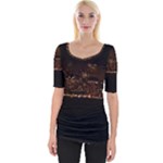 San Fransisco Usa California Water Wide Neckline T-Shirt