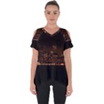 San Fransisco Usa California Water Cut Out Side Drop T-Shirt