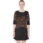 San Fransisco Usa California Water Quarter Sleeve Pocket Dress