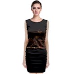 San Fransisco Usa California Water Sleeveless Velvet Midi Dress