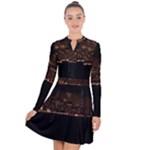 San Fransisco Usa California Water Long Sleeve Panel Dress