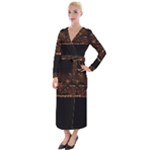 San Fransisco Usa California Water Velvet Maxi Wrap Dress