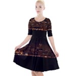 San Fransisco Usa California Water Quarter Sleeve A-Line Dress