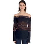 San Fransisco Usa California Water Off Shoulder Long Sleeve Top