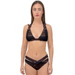 San Fransisco Usa California Water Double Strap Halter Bikini Set