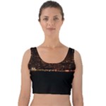 San Fransisco Usa California Water Velvet Crop Top