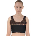 San Fransisco Usa California Water Velvet Racer Back Crop Top