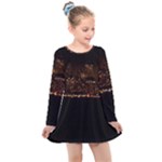 San Fransisco Usa California Water Kids  Long Sleeve Dress