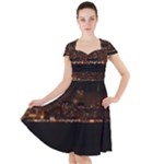 San Fransisco Usa California Water Cap Sleeve Midi Dress