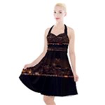 San Fransisco Usa California Water Halter Party Swing Dress 