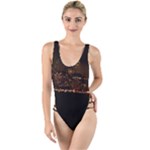 San Fransisco Usa California Water High Leg Strappy Swimsuit