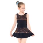 San Fransisco Usa California Water Kids  Skater Dress Swimsuit