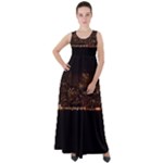 San Fransisco Usa California Water Empire Waist Velour Maxi Dress