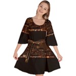 San Fransisco Usa California Water Velour Kimono Dress