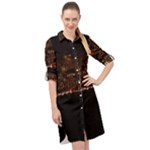 San Fransisco Usa California Water Long Sleeve Mini Shirt Dress