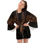 San Fransisco Usa California Water Long Sleeve Kimono