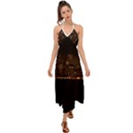 San Fransisco Usa California Water Halter Tie Back Dress 
