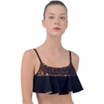 San Fransisco Usa California Water Frill Bikini Top