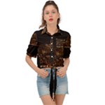San Fransisco Usa California Water Tie Front Shirt 