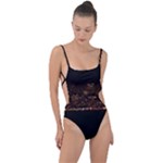 San Fransisco Usa California Water Tie Strap One Piece Swimsuit