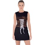 San Fransisco Usa California Water Lace Up Front Bodycon Dress