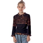 San Fransisco Usa California Water Kids  Frill Detail T-Shirt