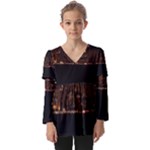 San Fransisco Usa California Water Kids  V Neck Casual Top