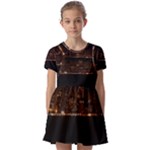 San Fransisco Usa California Water Kids  Short Sleeve Pinafore Style Dress