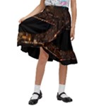 San Fransisco Usa California Water Kids  Ruffle Flared Wrap Midi Skirt