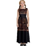 San Fransisco Usa California Water Kids  Satin Sleeveless Maxi Dress