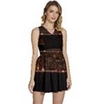 San Fransisco Usa California Water Sleeveless High Waist Mini Dress