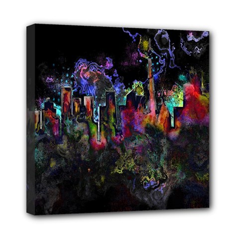 Grunge Paint Splatter Splash Ink Mini Canvas 8  x 8  (Stretched) from ArtsNow.com