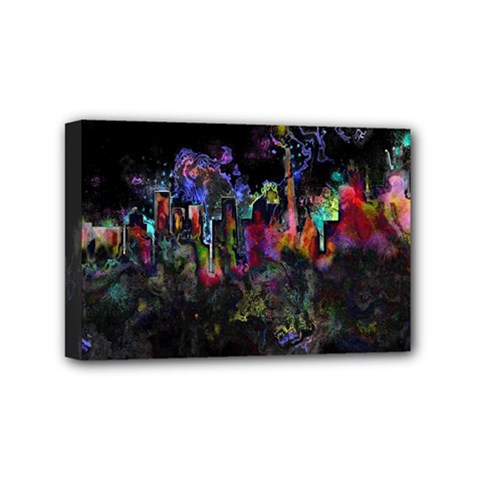 Grunge Paint Splatter Splash Ink Mini Canvas 6  x 4  (Stretched) from ArtsNow.com