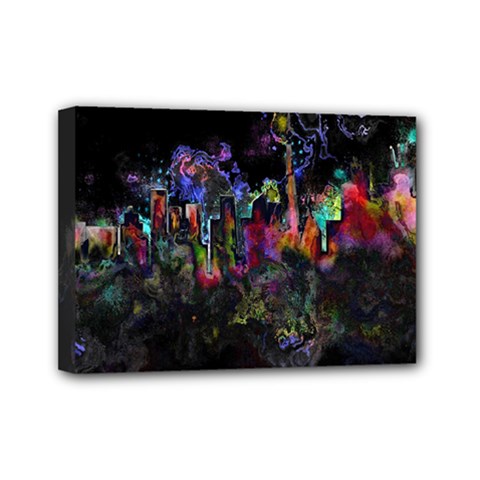 Grunge Paint Splatter Splash Ink Mini Canvas 7  x 5  (Stretched) from ArtsNow.com
