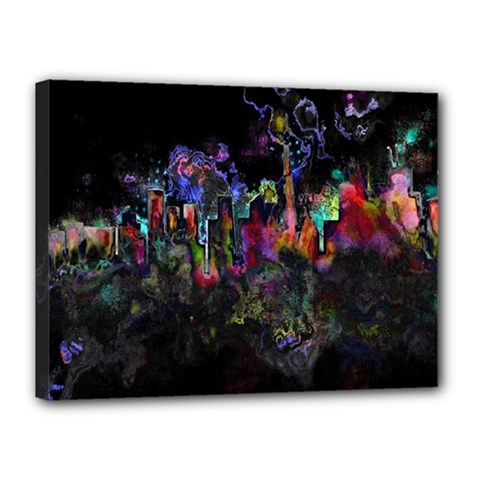 Grunge Paint Splatter Splash Ink Canvas 16  x 12  (Stretched) from ArtsNow.com