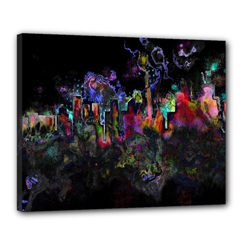 Grunge Paint Splatter Splash Ink Canvas 20  x 16  (Stretched) from ArtsNow.com