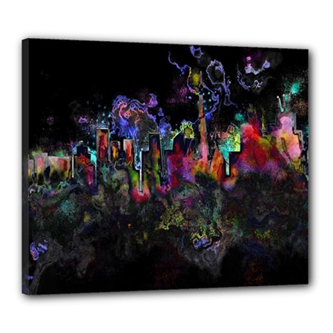 Grunge Paint Splatter Splash Ink Canvas 24  x 20  (Stretched) from ArtsNow.com