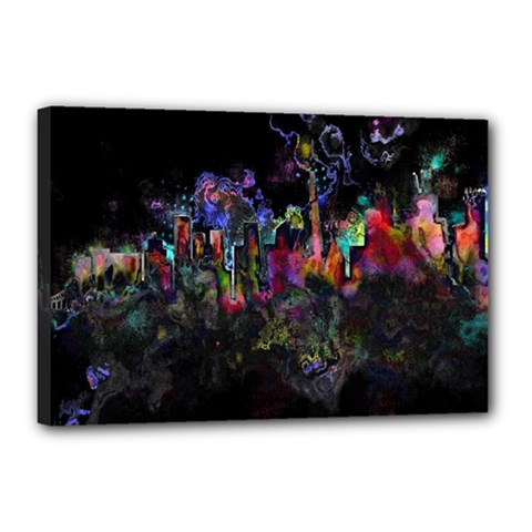 Grunge Paint Splatter Splash Ink Canvas 18  x 12  (Stretched) from ArtsNow.com