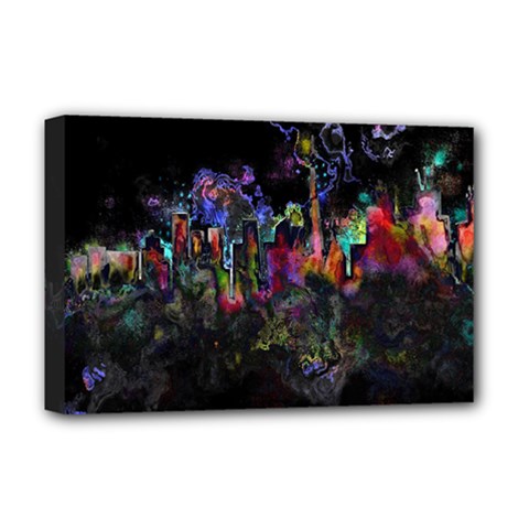Grunge Paint Splatter Splash Ink Deluxe Canvas 18  x 12  (Stretched) from ArtsNow.com