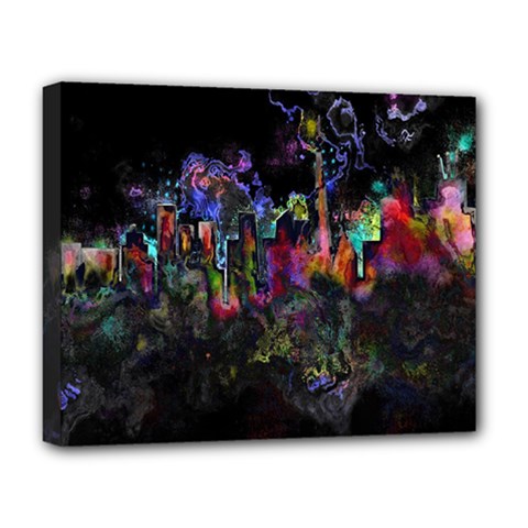 Grunge Paint Splatter Splash Ink Deluxe Canvas 20  x 16  (Stretched) from ArtsNow.com