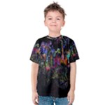 Grunge Paint Splatter Splash Ink Kids  Cotton T-Shirt